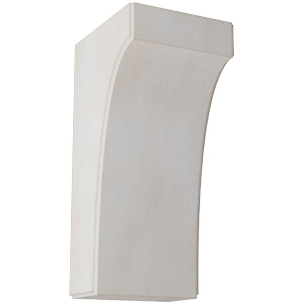 Ekena Millwork 5 1/4"W x 6"D x 12"H Clarksville Wood Vintage Decor Bracket, Chalk Dust White BKTWD05X06X12CVWH - main